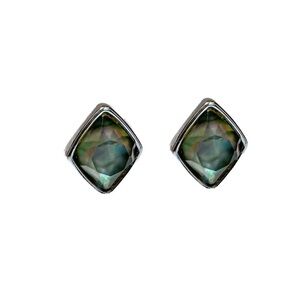 NEW - Silver & Labradorite Stud Earrings - Stone of Transformation & Intuition